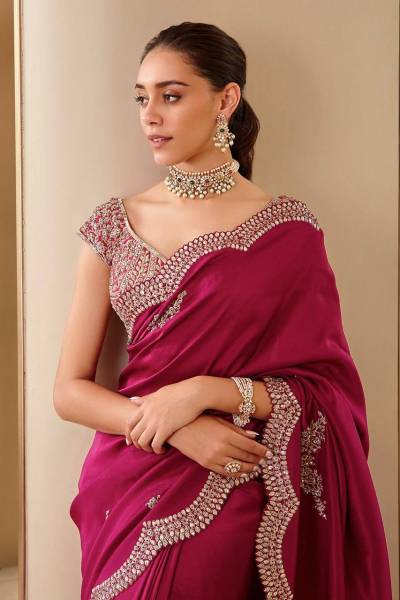 BT 1233 BY BT DESIGNER BOLLYWOOD SILK SAREE WHOLESALER IN INDIA